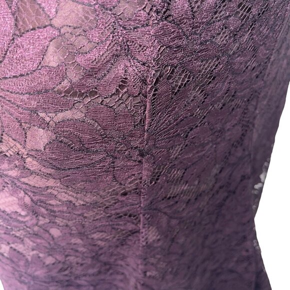 Ralph Lauren Purple Lace Midi Skirt - Picture 8 of 8